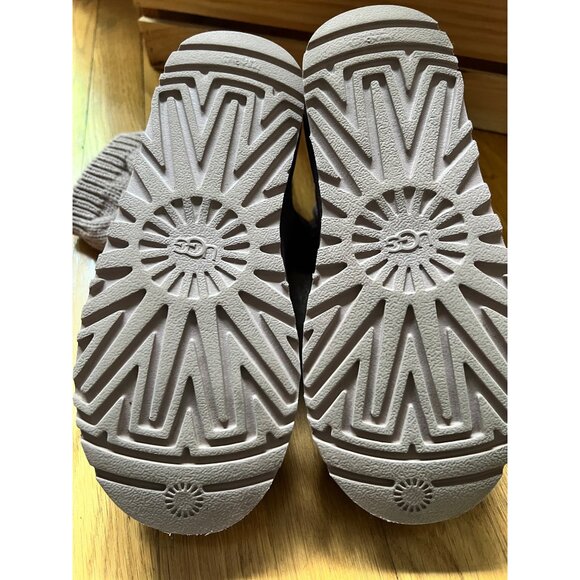 UGG Size 6 Cordovan Kiandra Chunky Cotton Knit Brushed Suede Lace Up Ankle Boots - Picture 3 of 16